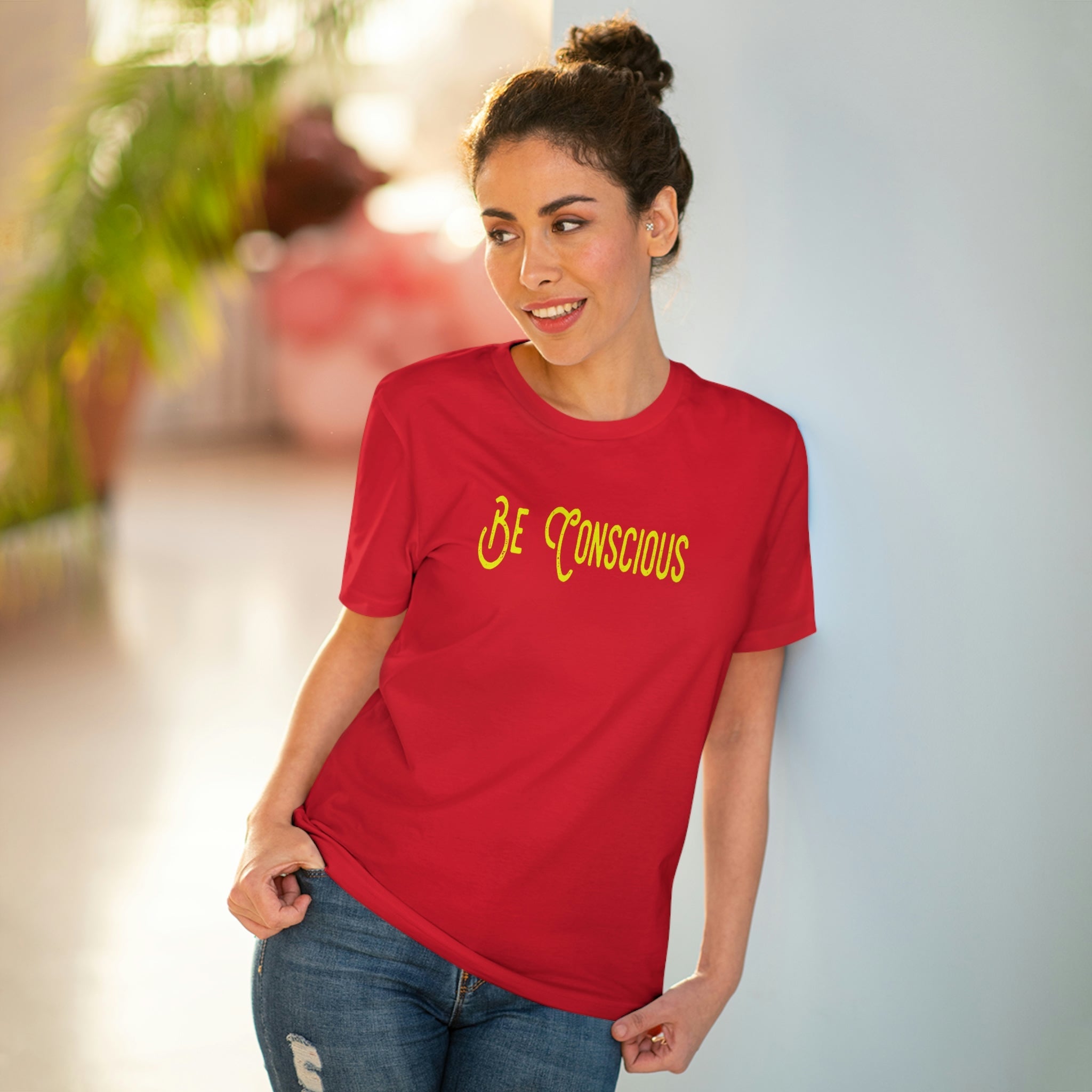 Red - Be Conscious Organic T-shirt - Unisex - T-Shirt at TFC&H Co.