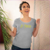 Heather Grey - Be Conscious Organic Womens Lover T-shirt - Womens T-Shirts at TFC&H Co.