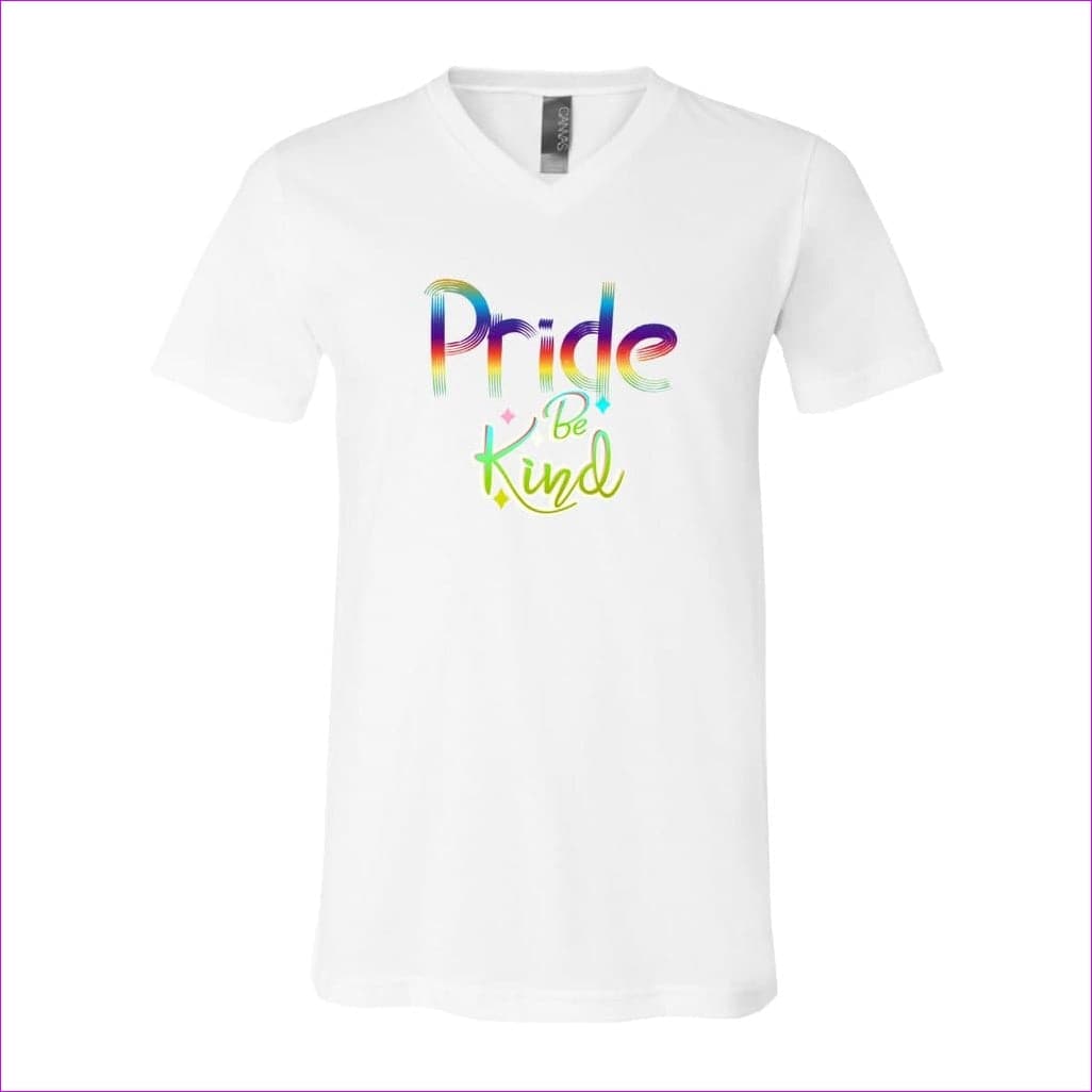 - Be Kind Pride Unisex Jersey V-Neck Tee - Ships from The USA - Unisex T-Shirt at TFC&H Co.