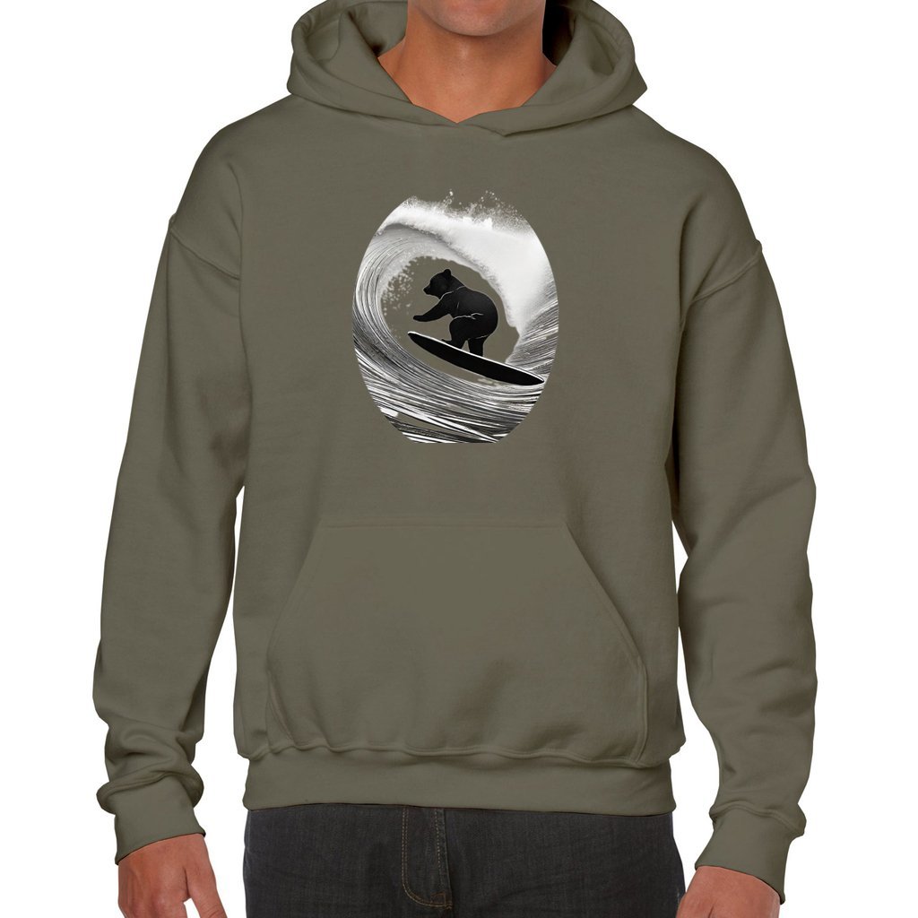 Military Green Teddy Rip Unisex Heavy Blend Hooded Sweatshirt - unisex hoodie at TFC&H Co.