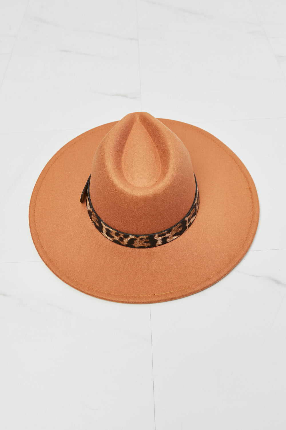 - Fame In The Wild Leopard Detail Fedora Hat - Ships from The US - hat at TFC&H Co.