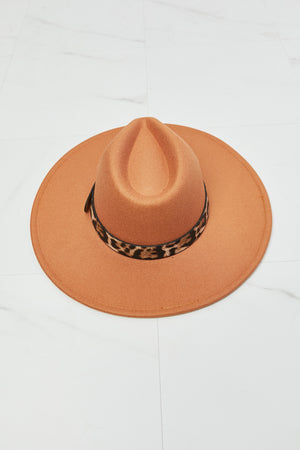 - Fame In The Wild Leopard Detail Fedora Hat - Ships from The US - hat at TFC&H Co.