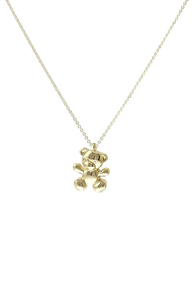 GOLD Bear Metal Necklace - 2 options - Ships from The US - necklaces at TFC&H Co.