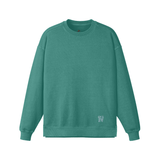 Wintergreen Dream Beauty 380GSM Women's Heavyweight Oversized Side Slit Faded Sweatshirt | 100% Cotton - women's sweatshirt at TFC&H Co.