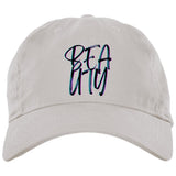 White One Size - Beauty Embroidered Brushed Twill Unstructured Dad Cap - Baseball Hat at TFC&H Co.