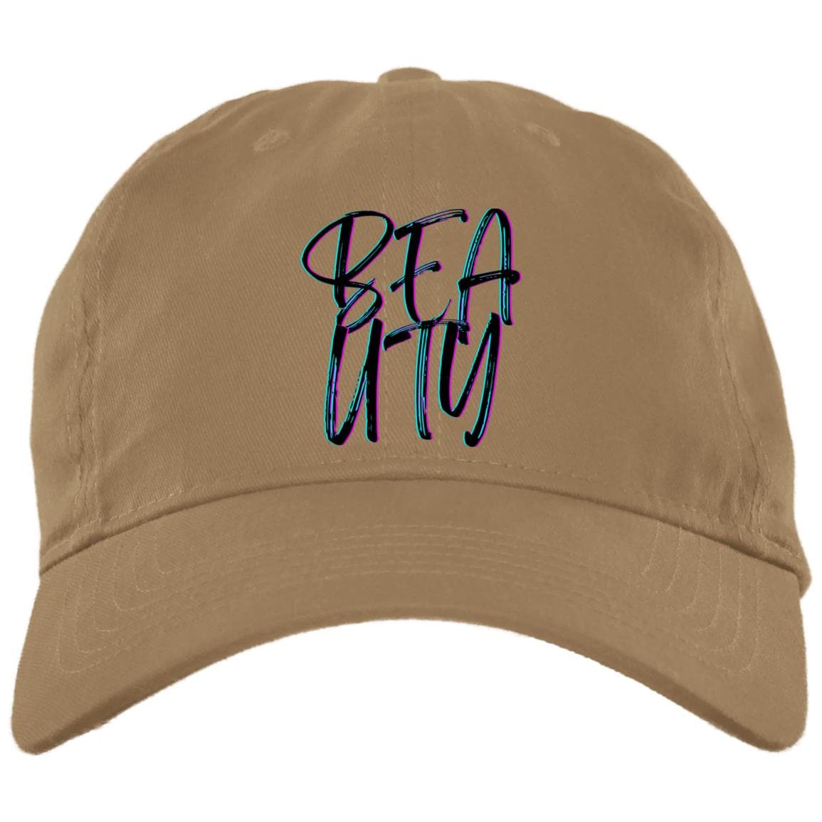 Khaki One Size - Beauty Embroidered Brushed Twill Unstructured Dad Cap - Baseball Hat at TFC&H Co.