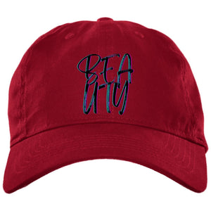 Red One Size - Beauty Embroidered Brushed Twill Unstructured Dad Cap - Baseball Hat at TFC&H Co.
