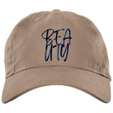 Stone One Size - Beauty Embroidered Brushed Twill Unstructured Dad Cap - Baseball Hat at TFC&H Co.