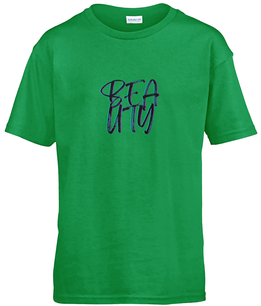 Irish Green - Beauty Gildan Kids Softstyle® Ringspun T-Shirt - Kids t-shirt at TFC&H Co.