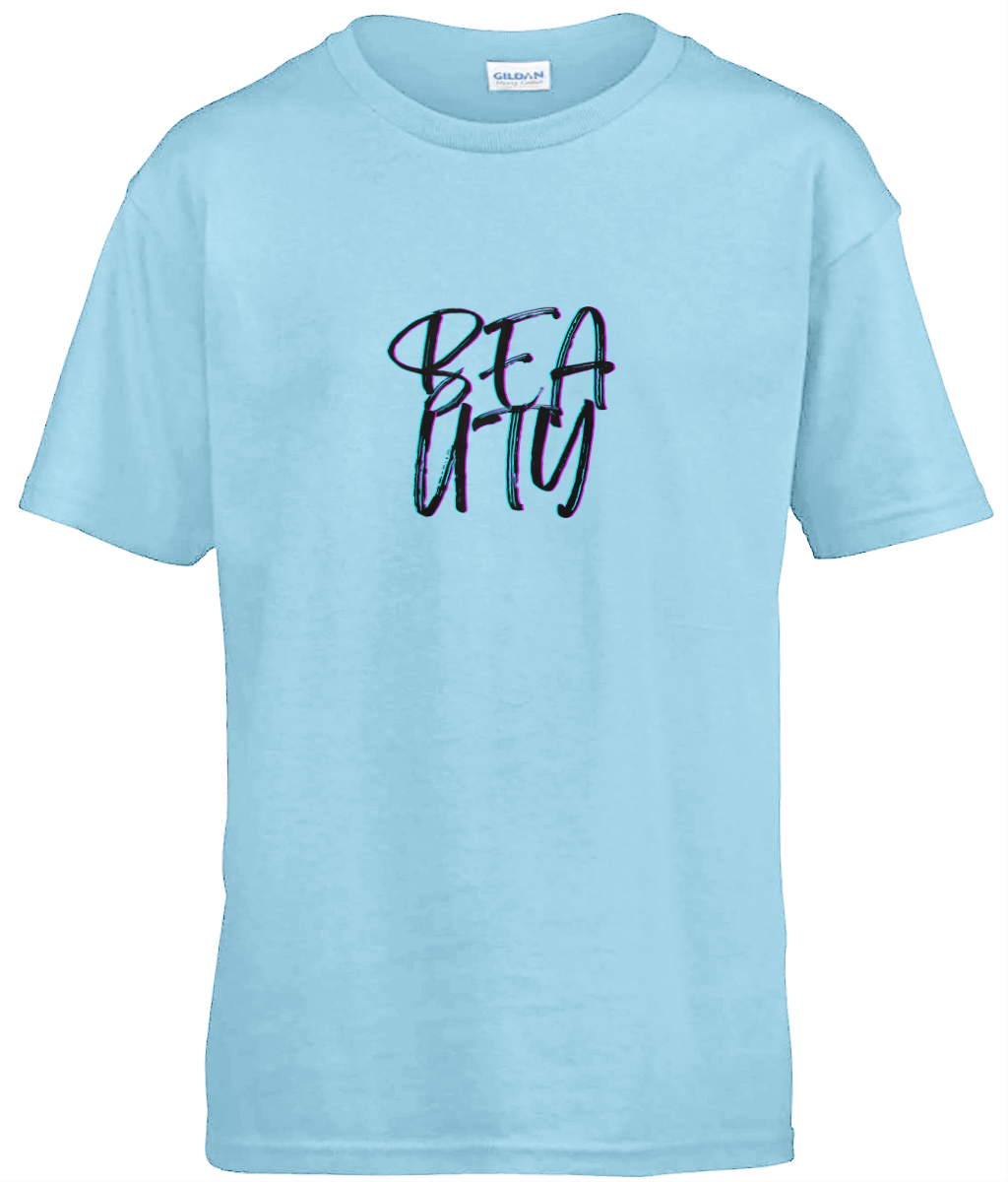 Light Blue - Beauty Gildan Kids Softstyle® Ringspun T-Shirt - Kids t-shirt at TFC&H Co.