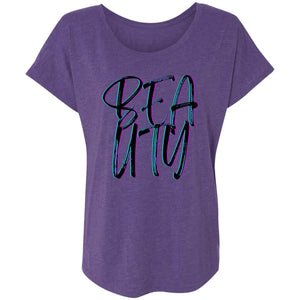 Purple Rush - Beauty Ladies' Triblend Dolman Sleeve - Womens T-Shirts at TFC&H Co.