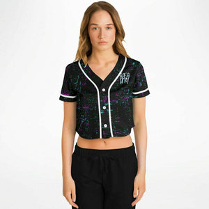 - Beauty Premium Fashion Women's Cropped Baseball Jersey - Cropped Baseball Jersey - AOP at TFC&H Co.