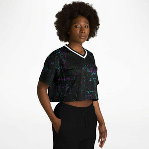 - Beauty Premium Fashion Women's Cropped Football Jersey - Cropped Football Jersey - AOP at TFC&H Co.