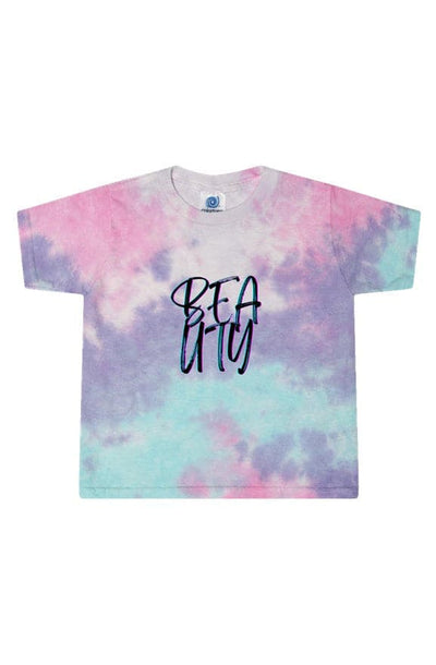 Cotton Candy - Beauty Tie-Dye Cotton Candy Ladies' Cropped T-Shirt - womens crop top at TFC&H Co.