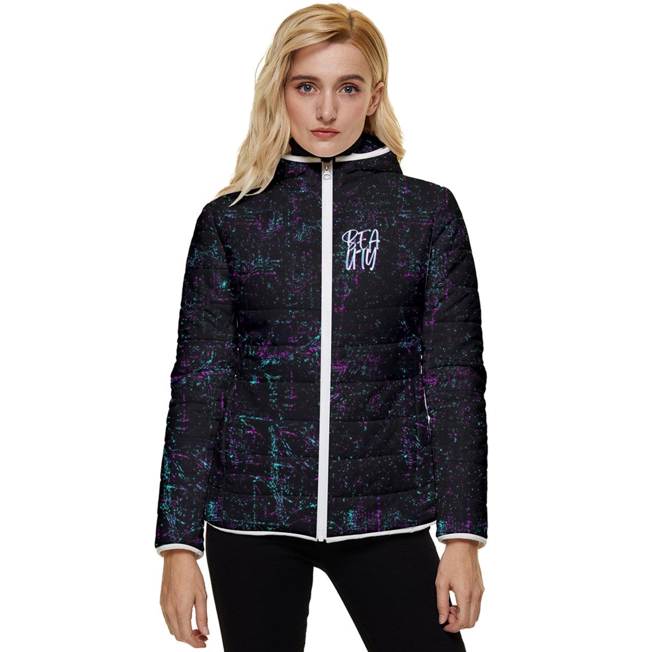 - BEAUTY Women's Hooded Quilted Jacket - womens coat at TFC&H Co.