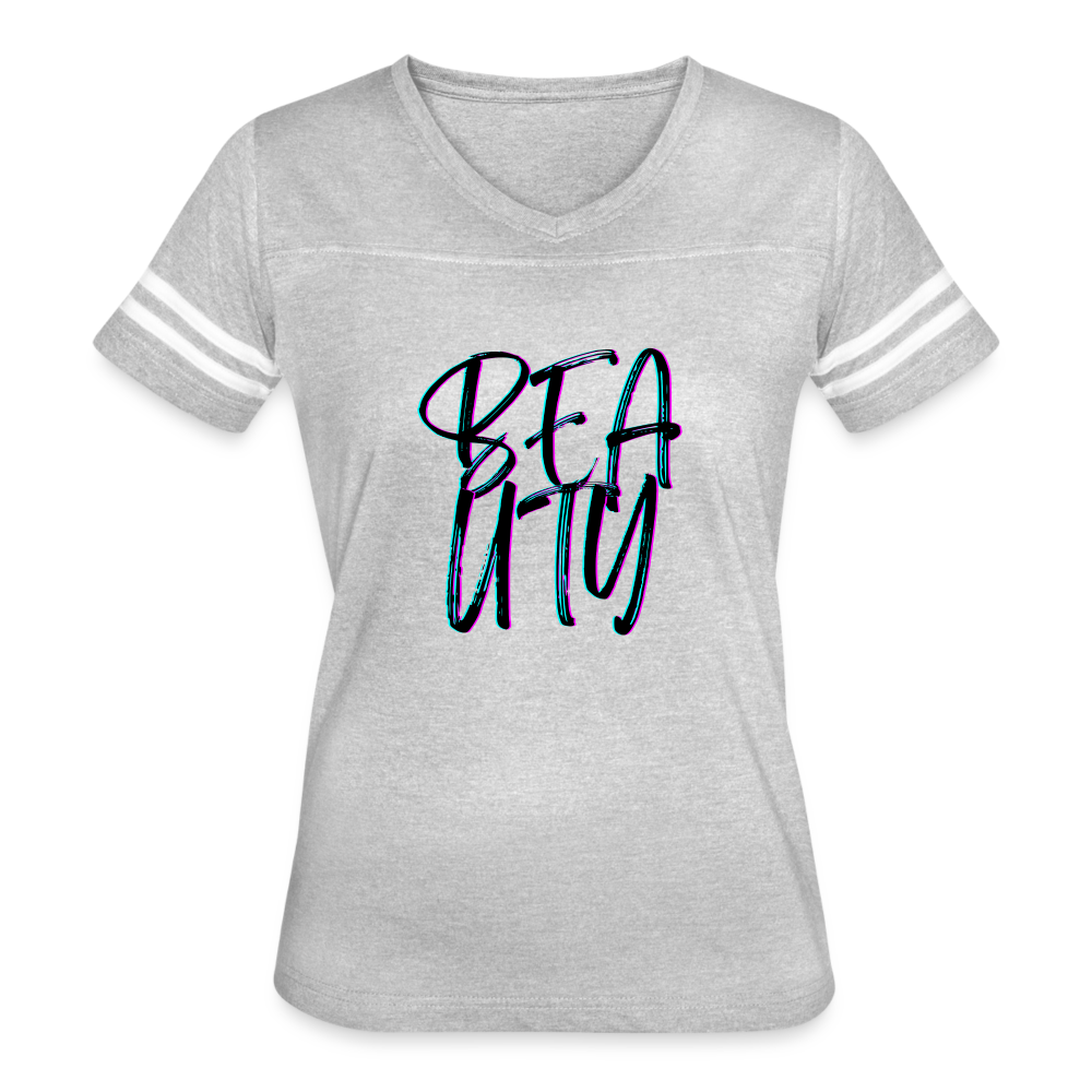 heather gray/white - Beauty Women’s Vintage Sport T-Shirt - Women’s Vintage Sport T-Shirt | LAT 3537 at TFC&H Co.