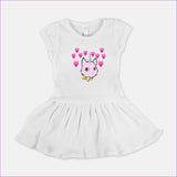 White Bec & Friends Uni-Kitten Baby Rib Dress 6mo-6yrs - kids dress at TFC&H Co.
