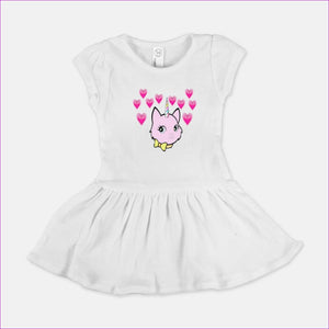 White - Bec & Friends Uni-Kitten Baby Rib Dress 6mo-6yrs - kids dress at TFC&H Co.