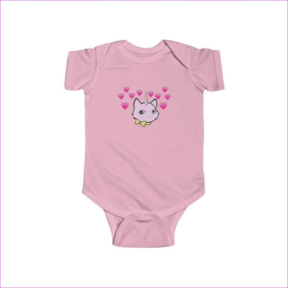 Pink Bec & Friends Uni-Kitten Infant Fine Jersey Bodysuit - onesie at TFC&H Co.