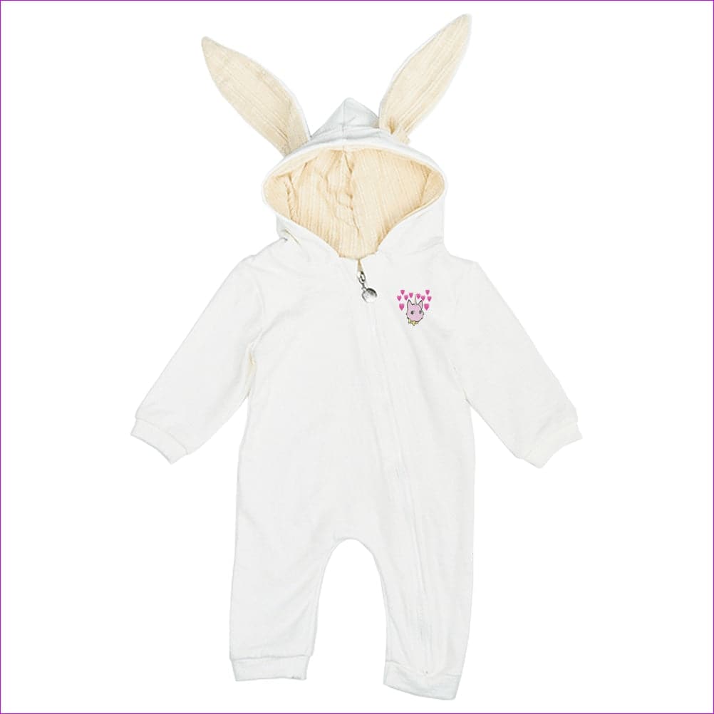 0~3 Months - Bec & Friends Uni-Kitten Infant Hooded Jumpsuit - baby romper at TFC&H Co.
