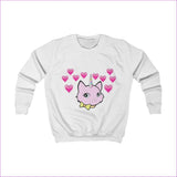 Arctic White - Bec & Friends Uni-Kitten Kids Sweatshirt - kids sweatshirt at TFC&H Co.