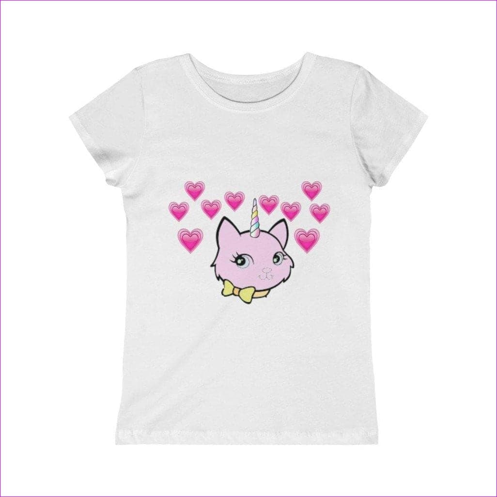 Solid White - Bec & Friends Uni-Kitten Princess Tee - kids top at TFC&H Co.
