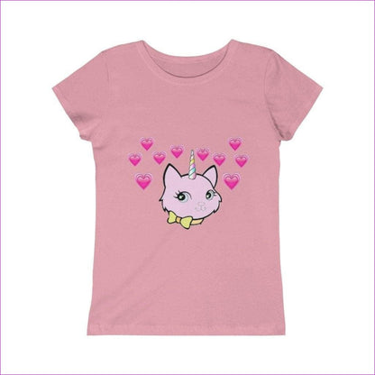 Solid Light Pink Bec & Friends Uni-Kitten Princess Tee - kid's top at TFC&H Co.