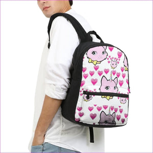 - Bec & Friends Uni-Kitten Small Canvas Backpack - backpack at TFC&H Co.