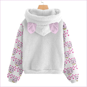 - Bec's Uni-Kitten Kid’s Plush Sweatshirt With Ear - kids hoodie at TFC&H Co.