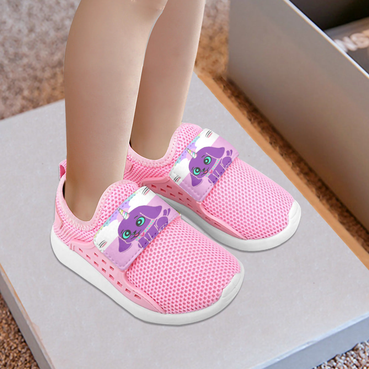 Pink 5 Bec's Uni-Pup Children's Breathable Sneaker - kid's shoes at TFC&H Co.