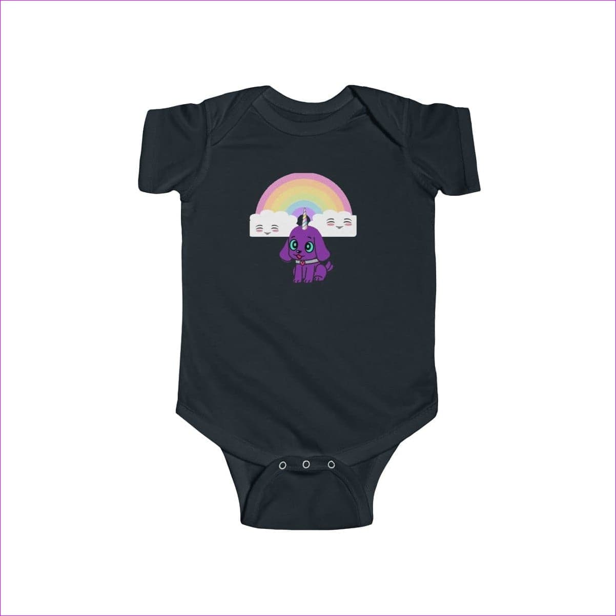 Black Bec's Uni-Pup Infant Fine Jersey Bodysuit - onesie at TFC&H Co.