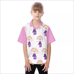 multi-colored - Bec's Uni-Pup Kids Hawaiian Shirt - kids top at TFC&H Co.