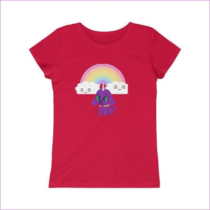 Solid Red Bec's Uni-Pup Princess Tee - Kid's t-shirt at TFC&H Co.