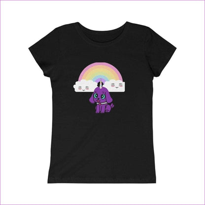 Solid Black M Bec's Uni-Pup Princess Tee - Kid's t-shirt at TFC&H Co.