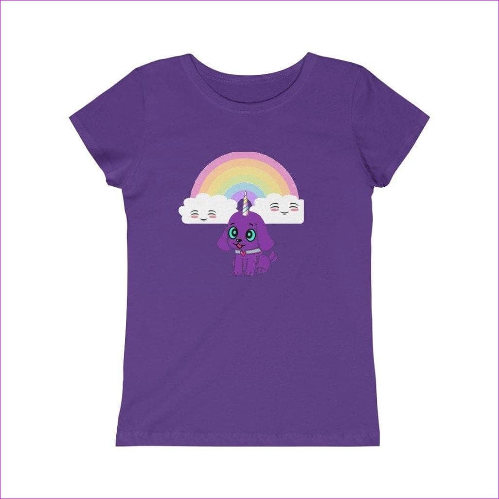 Solid Purple Rush Bec's Uni-Pup Princess Tee - Kid's t-shirt at TFC&H Co.