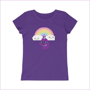 Solid Purple Rush - Bec's Uni-Pup Princess Tee - Kids t-shirt at TFC&H Co.