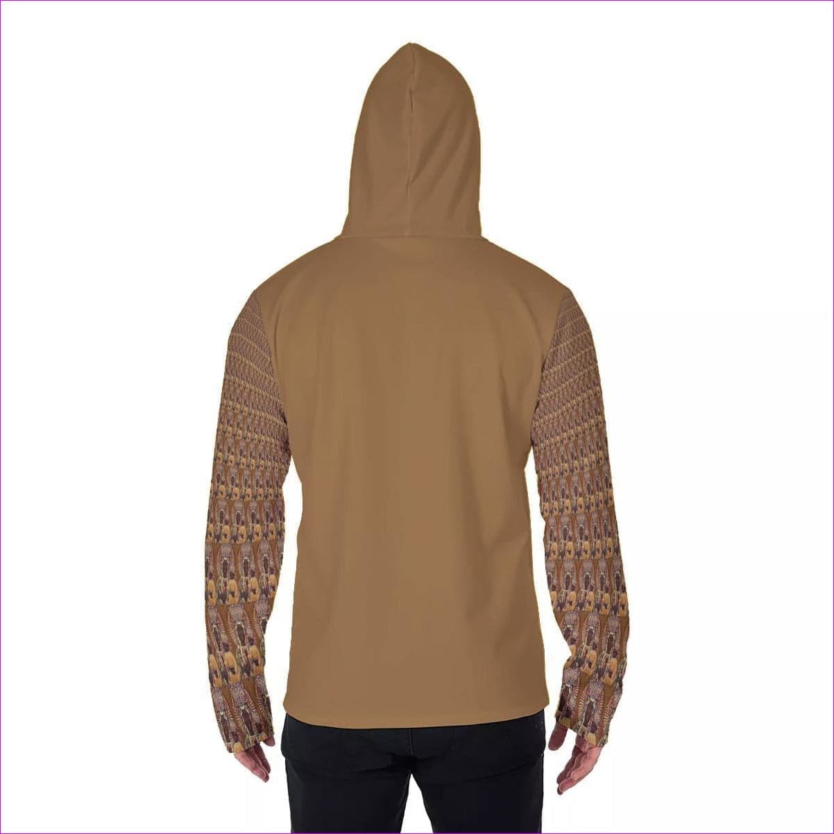 - Black Madonna Men's Fur Lined Pullover Hoodie With Mask - Mens Hoodies at TFC&H Co.