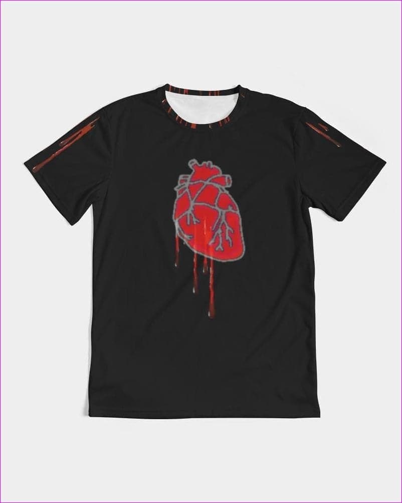black Bleeding Heart Men's Tee - men's t-shirt at TFC&H Co.