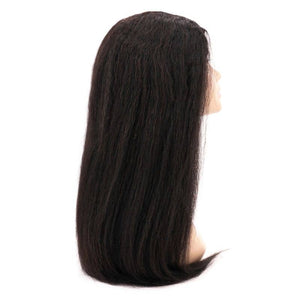 - Brazilian Kinky Straight U-Part Human Hair Wig - u-part wig at TFC&H Co.