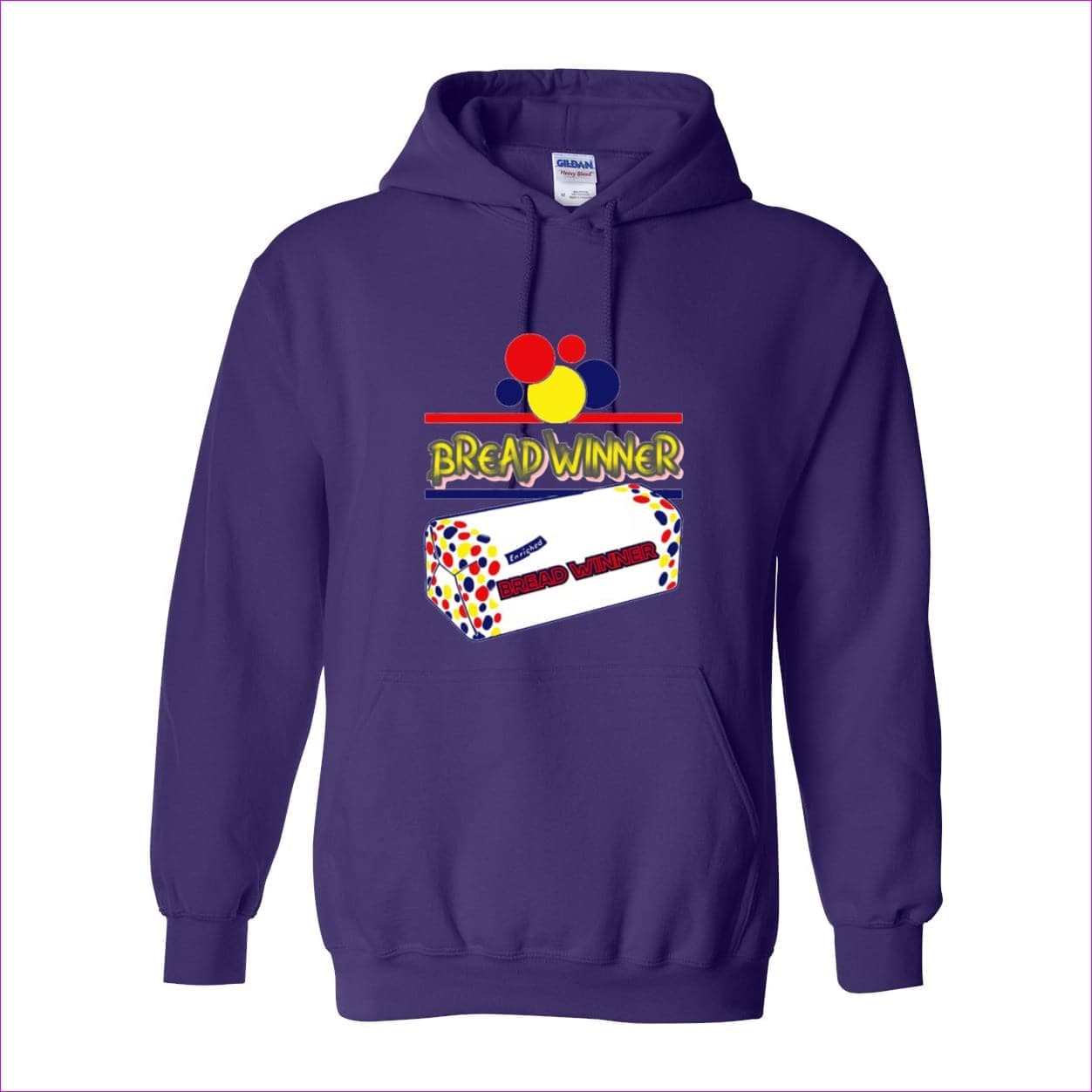 Purple - Bread Winner Heavy Blend Hooded Sweatshirt - Mens Hoodie at TFC&H Co.