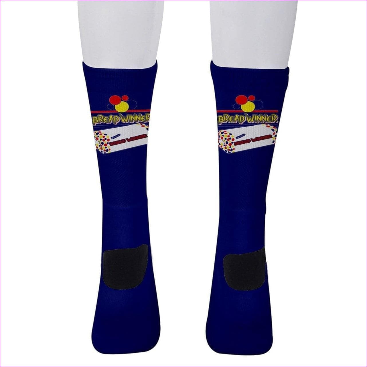 blue One Size Bread Winner Men's Crew Socks -4 colors - socks at TFC&H Co.