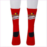 red One Size Bread Winner Men's Crew Socks -4 colors - socks at TFC&H Co.