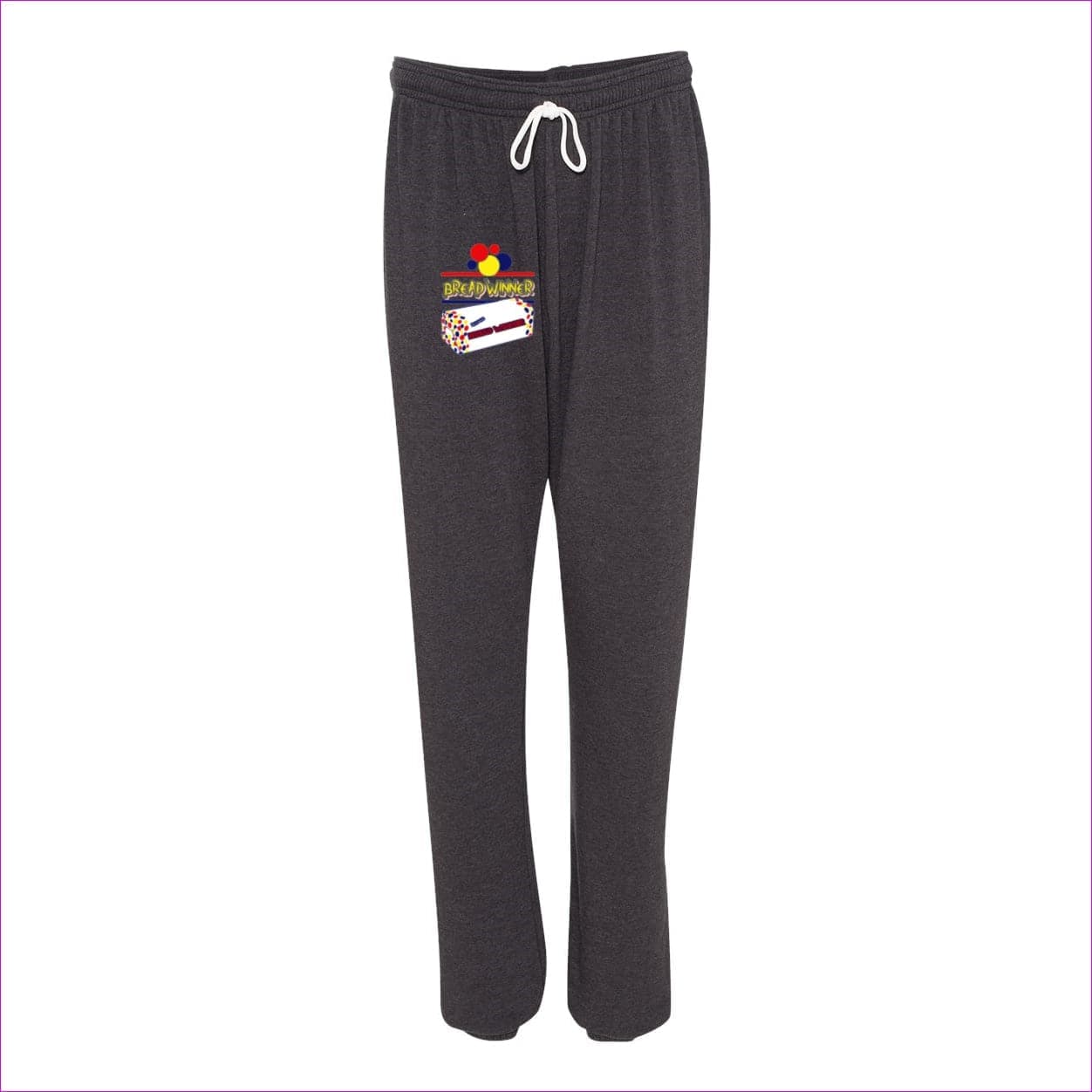 Dark Grey Heather Bread Winner Men's Long Scrunch Fleece Pant - men's sweatpants at TFC&H Co.