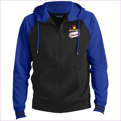 Black/True Royal Bread Winner Men's Sport-Wick® Full-Zip Hooded Jacket - Men's Jackets at TFC&H Co.
