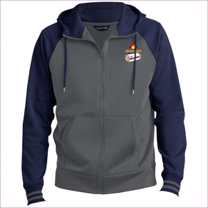 Dark Smoke Navy - Bread Winner Men's Sport-Wick® Full-Zip Hooded Jacket - Mens Jackets at TFC&H Co.