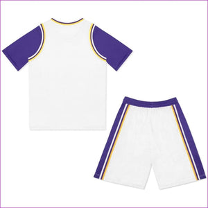 - Bread Winner Men's Striped 2 In 1 T-Shirt & Shorts Basketball Jersey Set - mens basketball jersey set at TFC&H Co.
