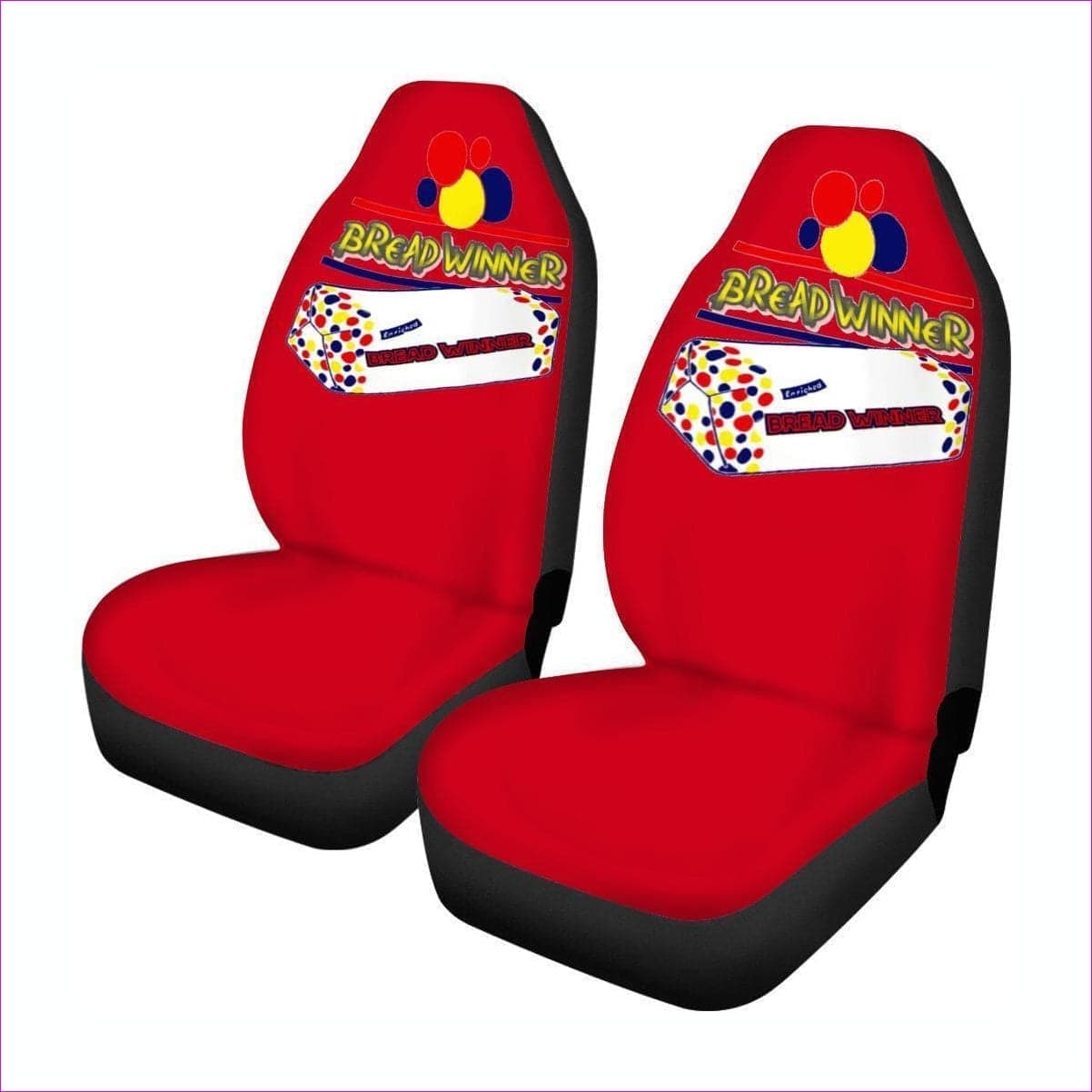 Universal Red Bread Winner Universal Car Seat Cover - Red - car seat covers at TFC&H Co.