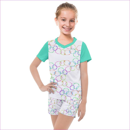 Bubbles Kids Mesh Tee and Short Set - shorts-clothing-sets at TFC&H Co.