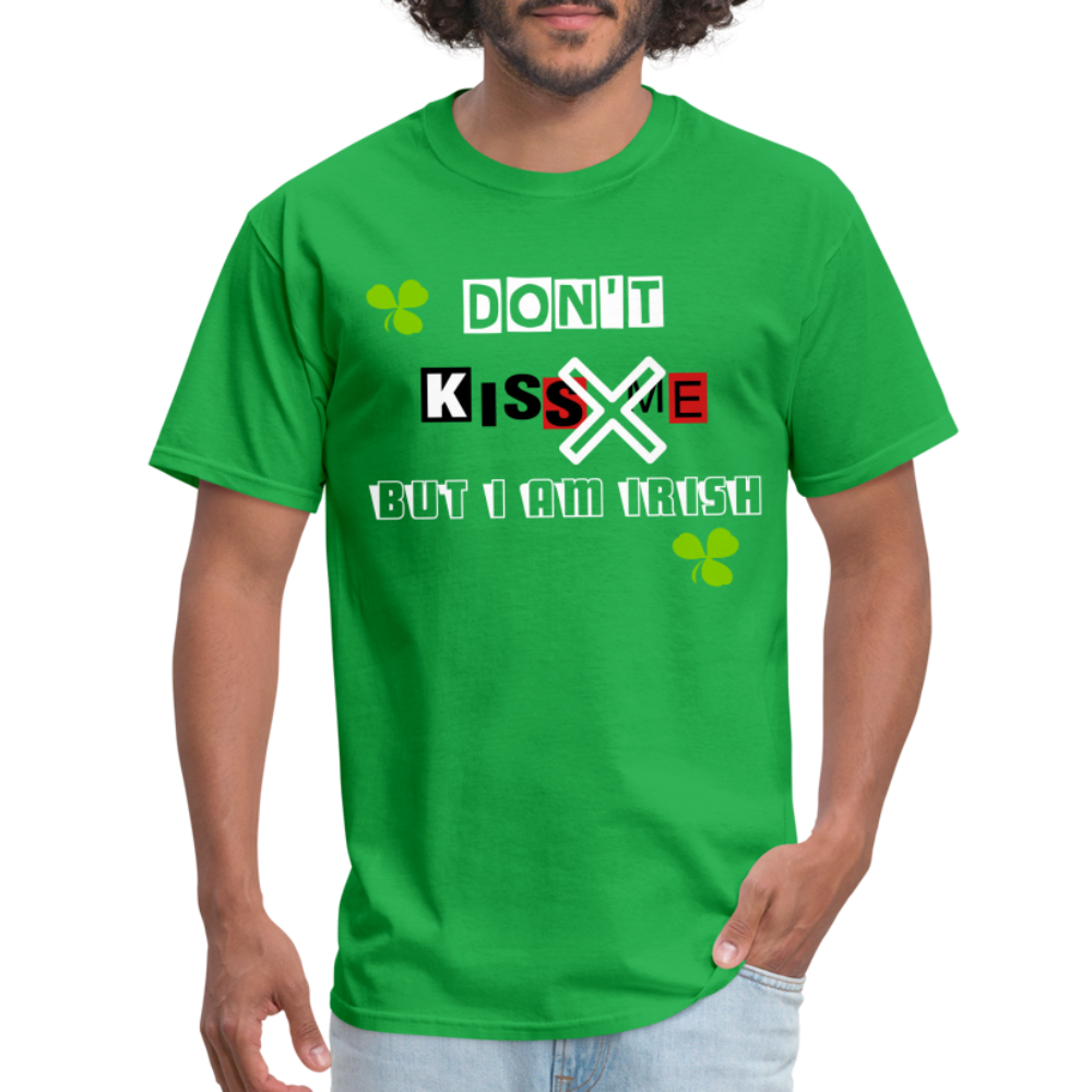 bright green - But I Am Irish Classic Men's T-Shirt - Ships from The US - Unisex Classic T-Shirt | Fruit of the Loom 3930 at TFC&H Co.