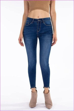 Dark Wash - Butt Lifting High Rise Jeans - womens jeans at TFC&H Co.